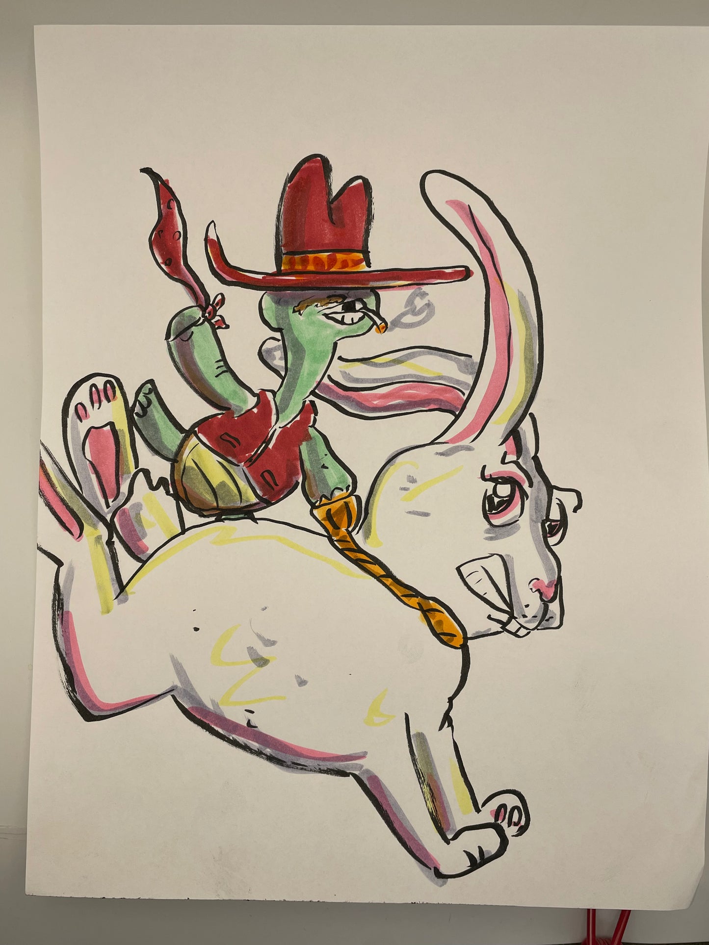 Cowboy Turtle on Rabbit