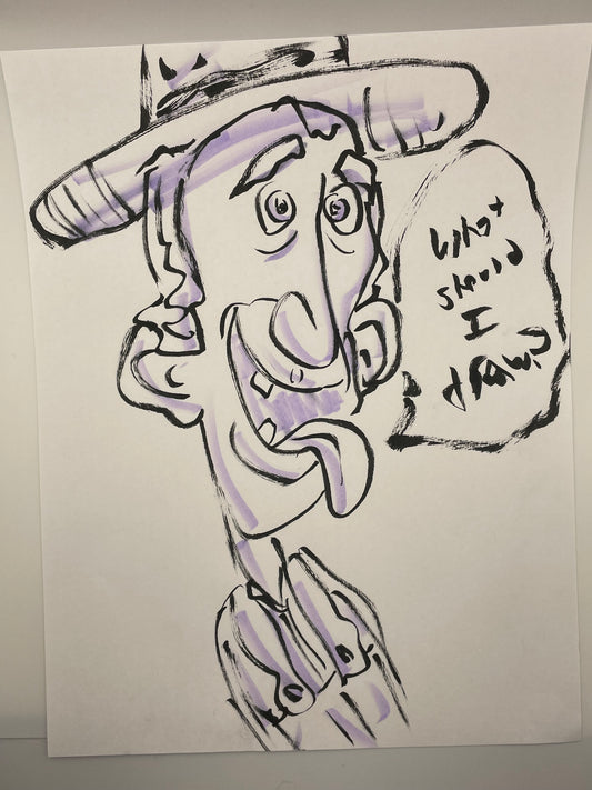 What Should I Draw (Man with Tongue Out)
