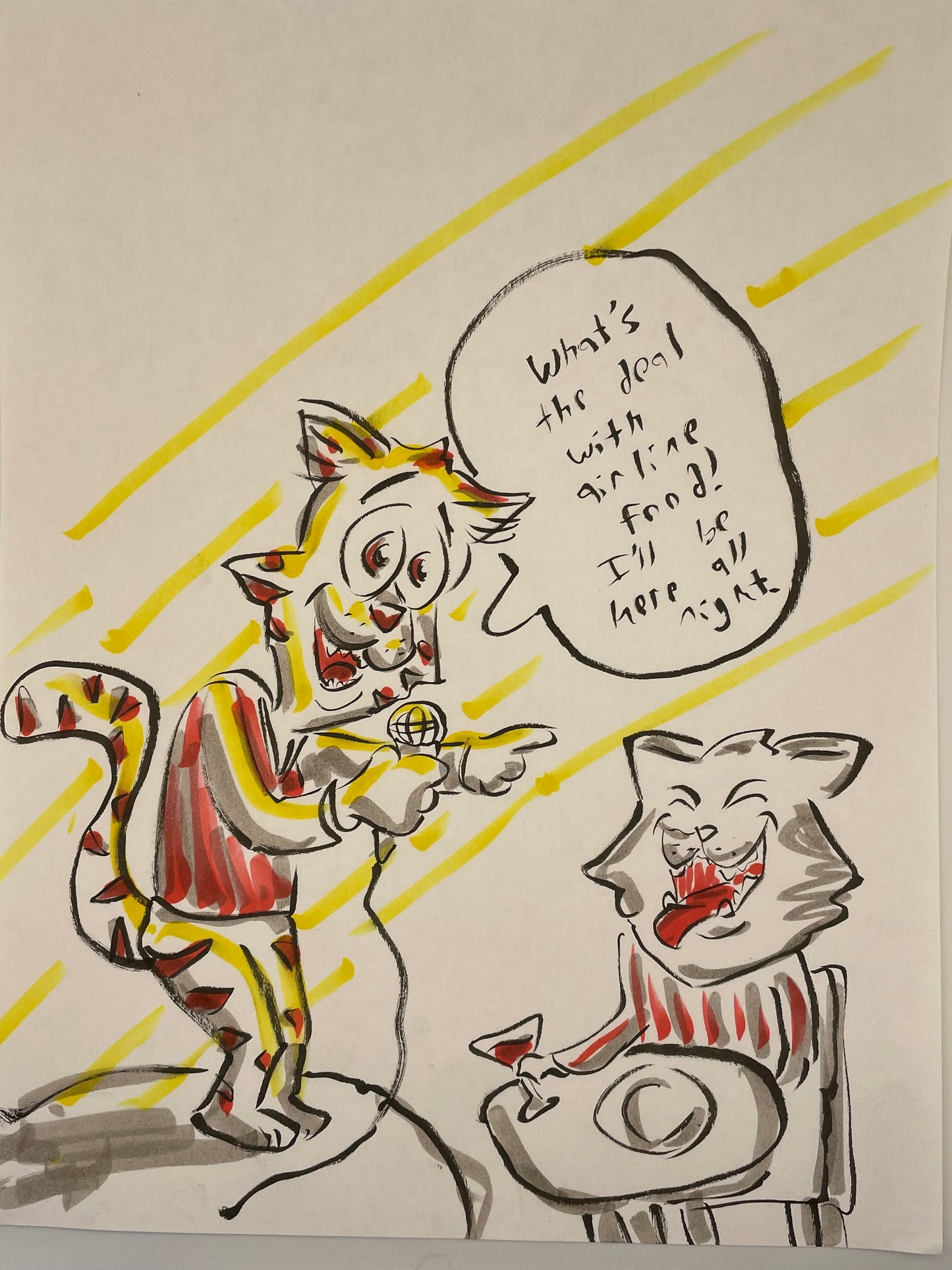 Cat Stand Up Comedian