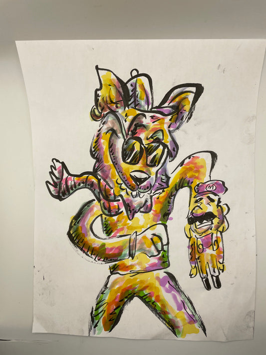 Wolf with Mario