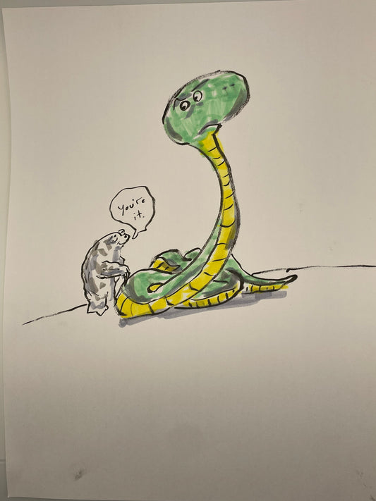 Sloth & Snake Playing Tag