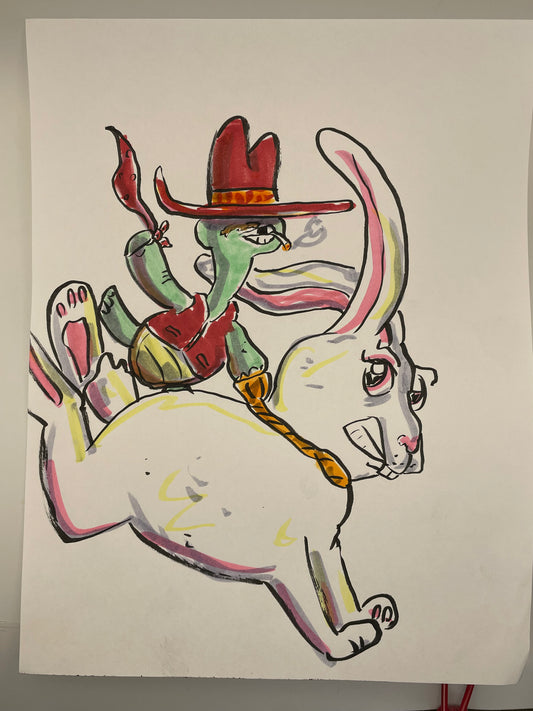 Cowboy Turtle on Rabbit