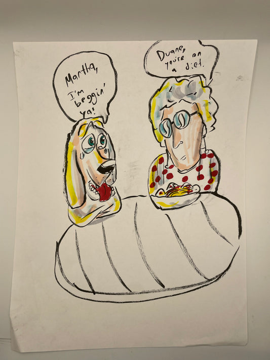Dog and Lady